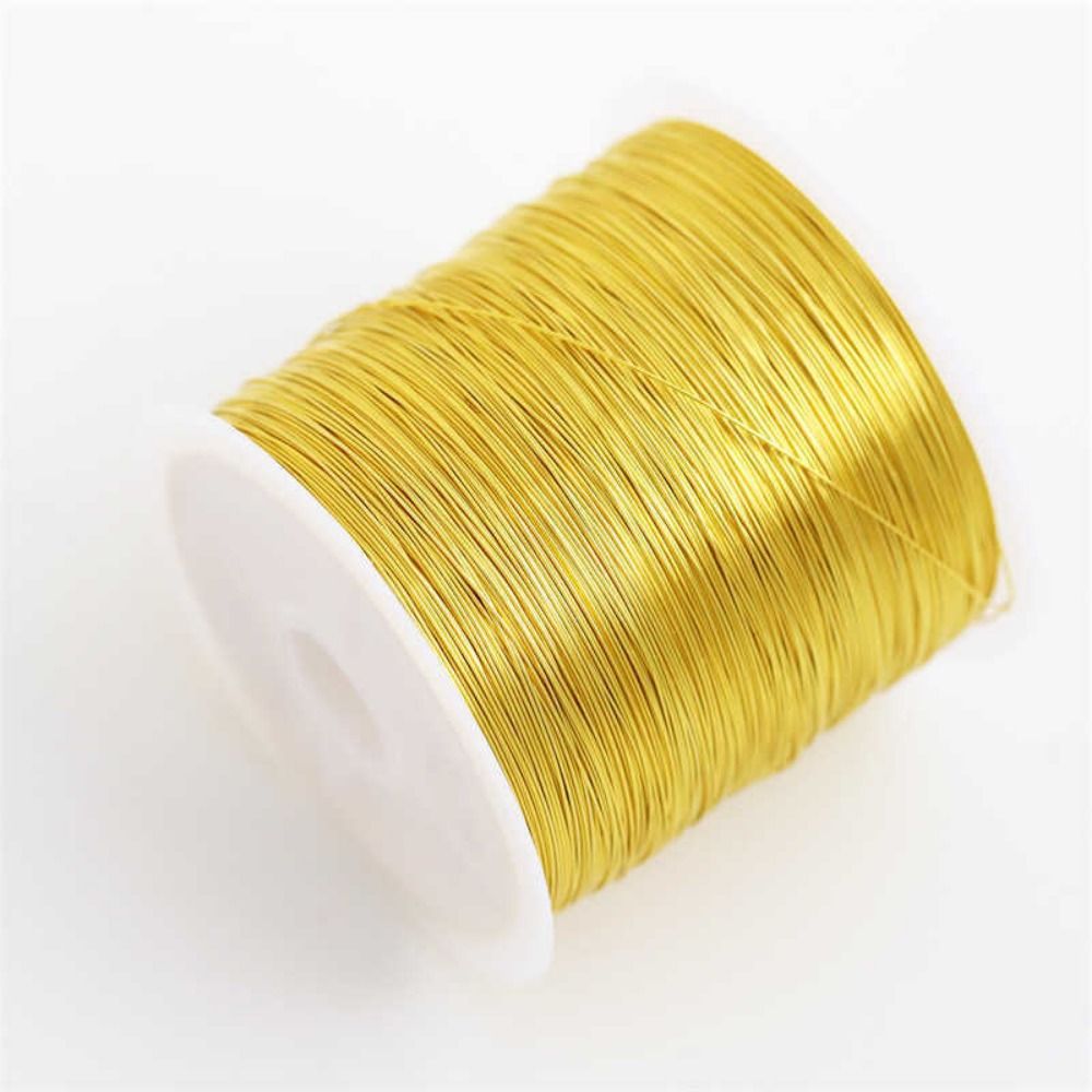 100m/roll Gold Plated Color Pr - Copper Wire Roll 评论和价格