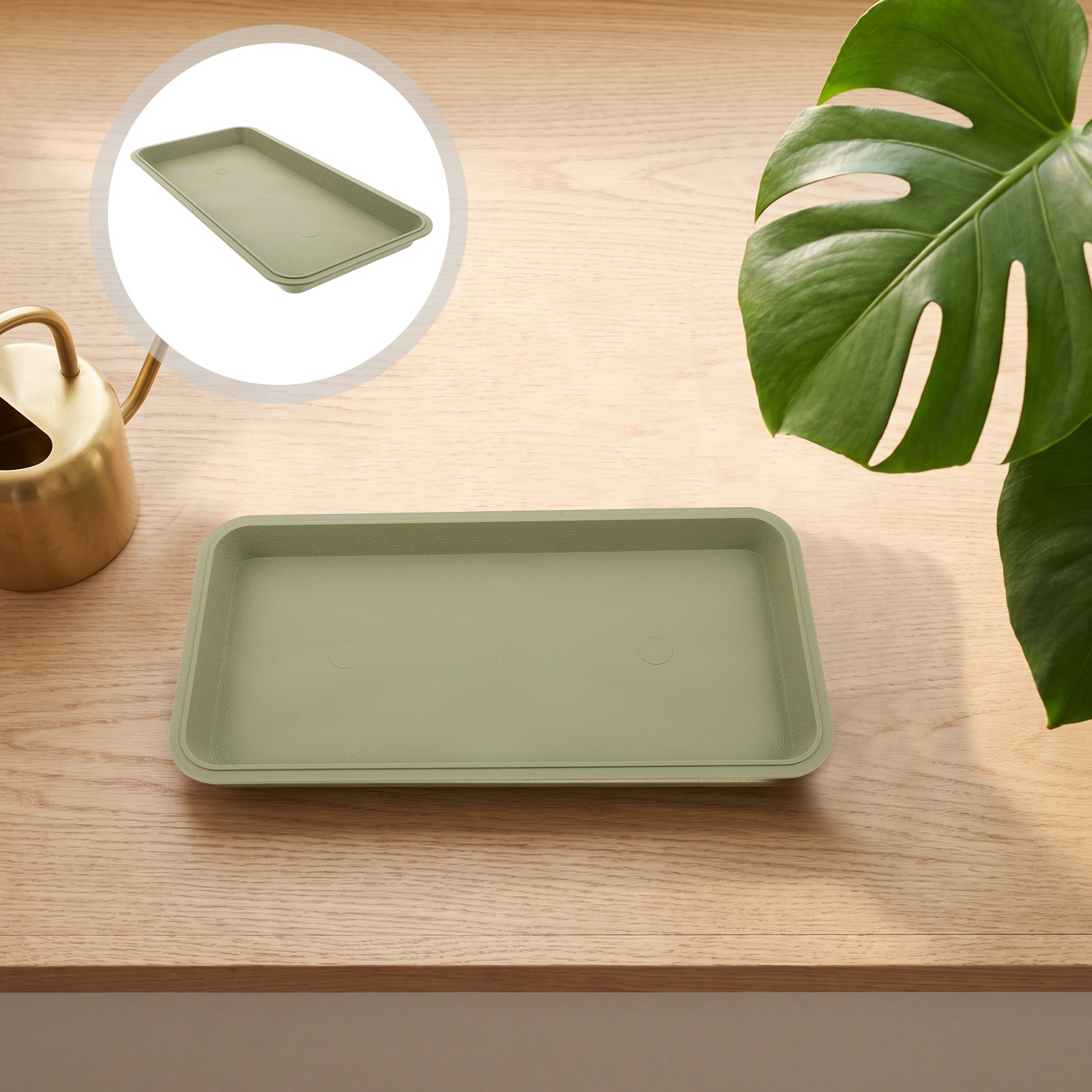Rectangular Plastic Plant Tray - Drip Tray Saucer 评论和价格