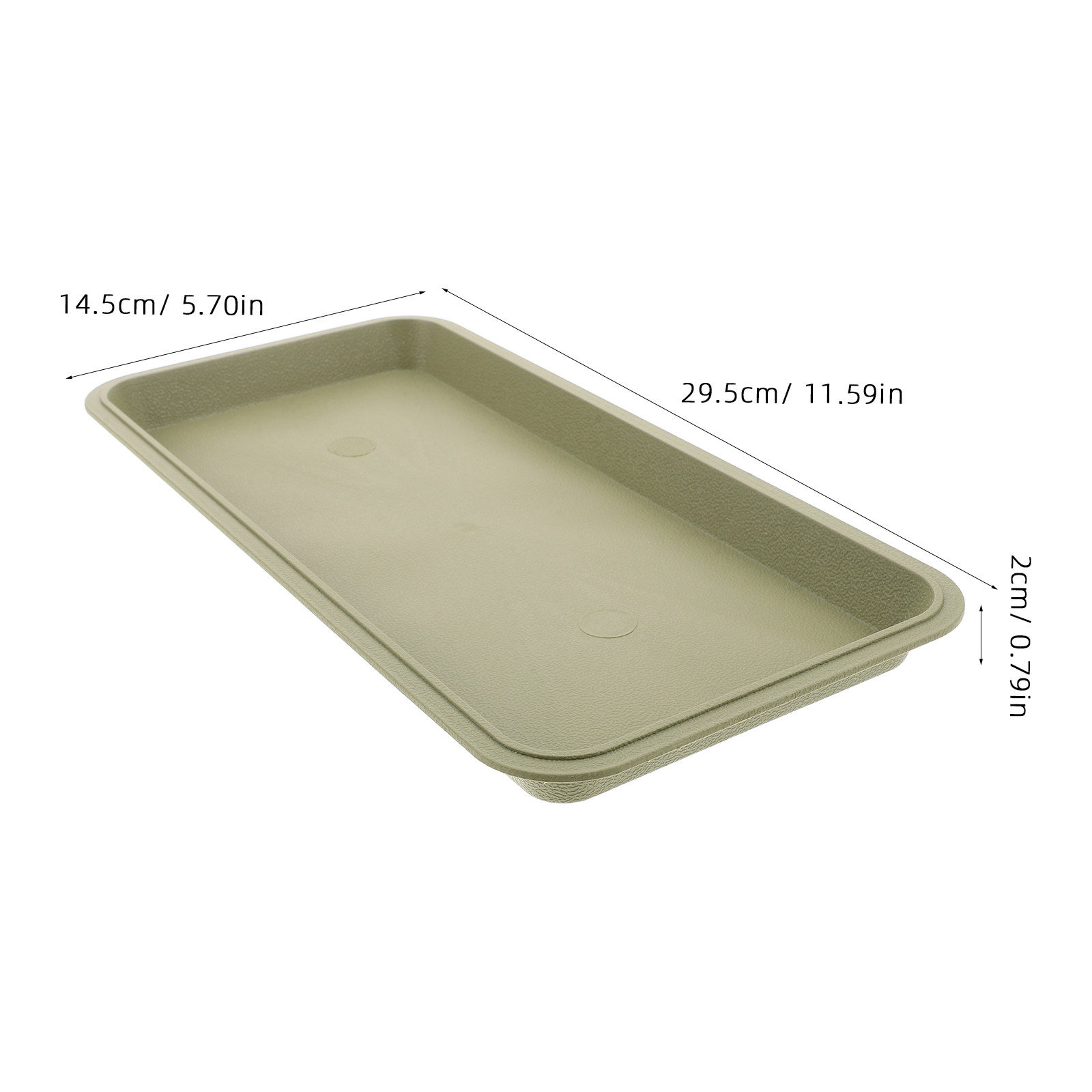 Rectangular Plastic Plant Tray - Drip Tray Saucer 评论和价格