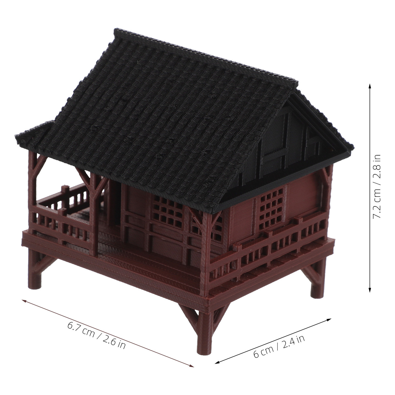 Micro Landscape Pavilion Statu - Bonsai Garden Landscape Design 评论和价格